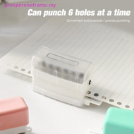 prosperoneframe  6 Holes Hole Puncher Diy A4 B5 Loose Leaf Paper Hole Punch Planner Scrapbooking Paper Binding Standard Hole Punch Machine   MY