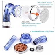 3-Function Ion Shower Super Hand Shower SPA 3-Mode + 150cm Flexible Hose Shower Head