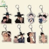 SHANLIN Korean BL Manga Keychain, Cartoon Figure BL Painter of The Night Keychain, Key Holder Korean