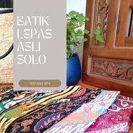 BATIK LEPAS SOLO/BATIK INDONESIA/KAIN BATIK LEPAS/KAIN BATIK/KAIN PASANG (5meter)/KAIN ELA/BATIK SARONG