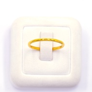Happy Jewelry แหวนลวด ทองแท้ 9k 37.5% เพชรเกสร ND103