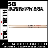 VIC FIRTH 5B AMERICAN CLASSIC SERIES 5B DRUMSTICKS, NATURAL