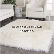PHOTO CLOTH SOFT RASFUR FUR TABLECLOTH/ alas meja table cloth