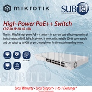 CRS320-8P-8B-4S+RM L2 L3 POE/+/++-Compatible Switch 4x10G SFP+ Max.Power 600W