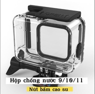 vỏ chống nước gopro 9 10 11 12 phụ kiện máy quay gopro