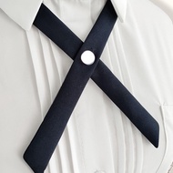 PYA94 Adjustable Formal Elegant Ribbon Tie JK uniform Tie Solid Color Collar Bowtie Shirt Accessory For Men Cross Bow Tie Neck Ties JK Bow Tie Cravat