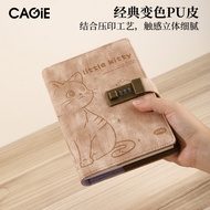B6 Cat Design Password Lock Notebook 100g 224 Pages Little Kitty Diary Journal For Girls Boys Vintag