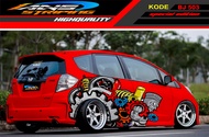 STICKER DECAL MOBIL HONDA BRIO AGYA JAZZ AVANZA YARIS / DECAL STICKER MOBIL JAZZ / STIKER MOBIL