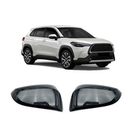 For Toyota Corolla Cross 2020 2021 Car Rearview mirror cover trim ABS carbon fibre Side Turn Signal Mirror Cover Forming