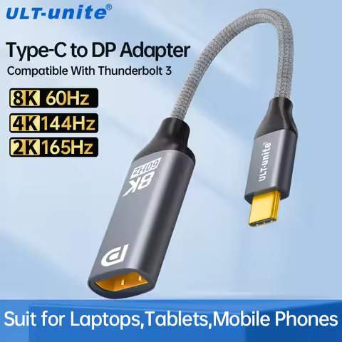 8K Type C to DP Extension Cable USB C to DisplayPort Adapter 4K DP 1.4 Adapter for Oculus Rift S Mac