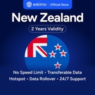 Eskimo New Zealand eSIM 1-10GB | 2 Years Validity | How to Redeem in Description