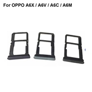 For OPPO A6X A6V A6C A6M New Tested Sim Card Holder Tray Card Slot For OPPO A 6X A 6V  A 6C Replacem