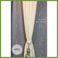 Per Pc Clarion Brown - Light Beige Nude Minimalist Color Combi Modern Home Curtains 5-9FT 10R