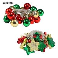 [Predolo3] Christmas Balls Pendants DIY 3M Christmas Colors Star for Holiday Anniversary Xm