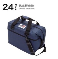 ├登山樂┤美國AO Coolers  酷冷軟式輕量保冷托特包-24罐型 -經典帆布系列 海軍藍 # AO24NB