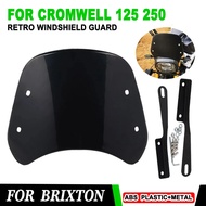 For Brixton Cromwell 125 250 BX125 BX125R  BX150 Accessories Windshield Wind Deflector Windscreen Fa