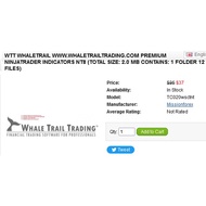 WTT WHALETRAIL www.whaletrailtrading.com Premium NinjaTrader indicators NT8 (Total size: 2.0 MB Cont