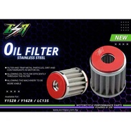 FLB ESR RACING STAINLESS STEEL OIL FILTER FOR Y15ZR Y15 Y16ZR Y16 LC135 135LC LC 135 YAMAHA