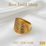 916 Gold (22K) Layer Feather Light Ring