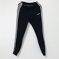 ADIDAS W E 3S PANT SJ 經典復古 三線 LOGO 縮口 抽繩 運動 休閒 鬆緊 長褲 女版 黑色 M號 DP2380 PNT-W TP0_235 #23初夏時尚 TP0_23