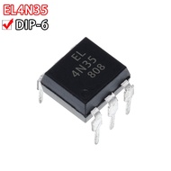 10PCS EL4N35 4N35 in-line optocoupler DIP6 photocoupler IC
