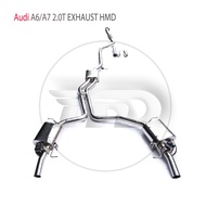 HMD Stainless Steel Exhaust System Performance Catback for Audi A6 A7 C7 C8 2.0T Auto Accesorios Val