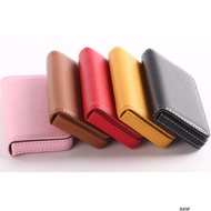 JM9P-PU Business Card Holder Credit Card Holder Slim Pocket Name Cards Holder Large Capacity Portabl