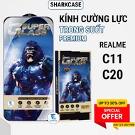 Realme C11, C20 2021, 2020 tempered glass premium transparent full screen screen screen protector sh