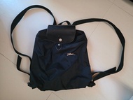 Longchamp 黑色尼龍摺疊背包