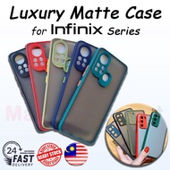 (Luxury Matte Case) Infinix GT 10 Pro/ Note 40/ 30 Pro/Smart 8 Pro/Hot 40i/40 Pro/30/30i/20/20i/ Note 12 (G96)/ Note 11/ Hot 12/ Hot 12 Play/ Hot 11 Play/ Zero X Neo/ Smart 6