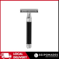 Edwin Jagger - DE Series - DE86 Black Octagonal Double Edge Safety Razor-SGPOMADES