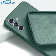 For Samsung Galaxy M34 M14 M54 Soft Case Luxury  Square Liquid Silicone Phone Cover