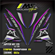 UNGU Decal Sticker Striping Variation Transparent Uv Jupiter Mx 135 New 2011-2016 NJMX Yamaha Lc 135