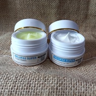 PAKET CREAM KELUPAS SUPER SIANG & MALAM / Paket Cream Glowing / Cream Siang Whitening & Cream Malam 