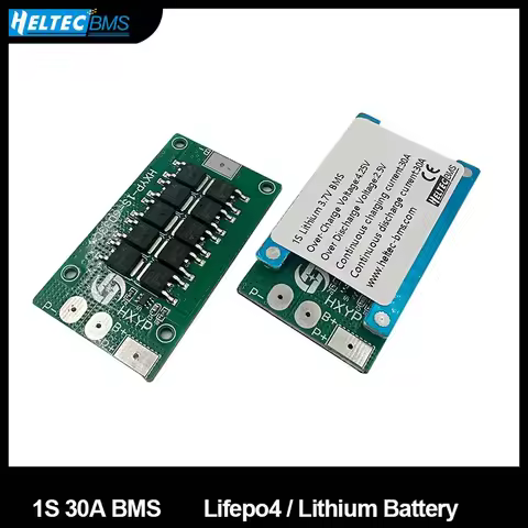 1S 30A BMS 3.2V 3.7V 18650 Lifepo4 battery bms protection board single cell Over charge/Discharge pr