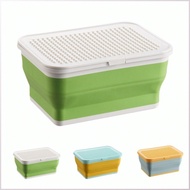 【Durable Silicone】Foldable Toy Storage Box Toy Box/Storage Bin/Organizer