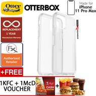 Otterbox Symmetry Clear for iPhone 11 Pro Max (Clear) + FREE 1 pcs KFC Cash Voucher + 1 pcs McD Cash