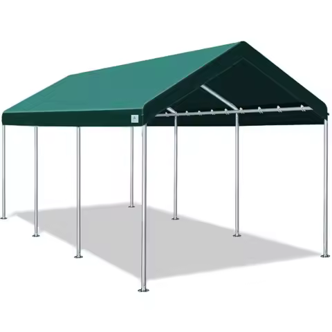 10x20 ft Heavy Duty Carport Potable Car Canopy Garage Party Tent Boat Shelter, Adjustable Height fro