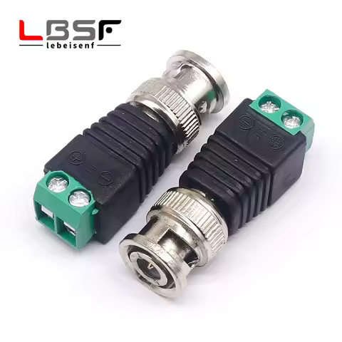 BNC male head transfer terminal monitoring video Q9 50ohm connector positive and negative terminal t