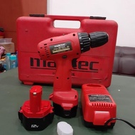 PRM Mesin Bor Baterai MAKTEC 34VF 10mm, Cordless Fullset, Bor Kayu