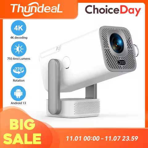 ThundeaL Full HD Projector TD80Pro 1080P 4K Projetor 750Ansi Mini Portable Proyector TD80 Pro TD80W 