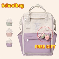 Doughnut backpack Korean Bagpack Schoolbag Nylon Waterproof Travel Bag Fashion Backpack With Pendent