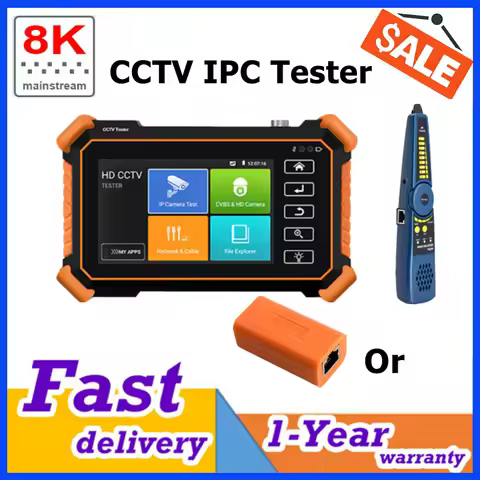 4-Inch 8K CCTV IP Camera Tester Monitor 4inch 8K IPC Tester IPC-1910Plus 8MP AHD CVI TVI CCTV Tester