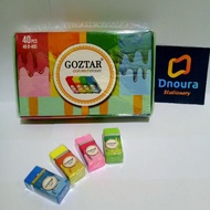 One PACK (40 PCS) Goztar Eraser Small Opinion Eraser Color 4B B-40C