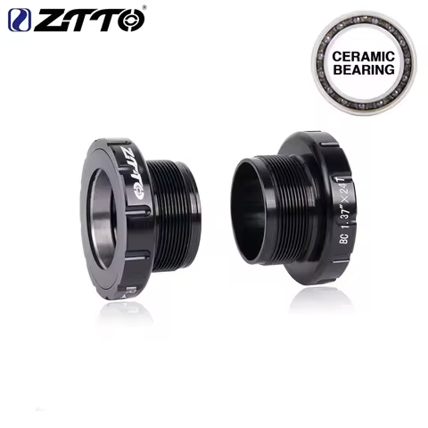 ZTTO Bike BSA30 Ceramic Bicycle Bottom Bracket Threaded Lock 30mm BB For 68/73mm φ34.798mm Frame She