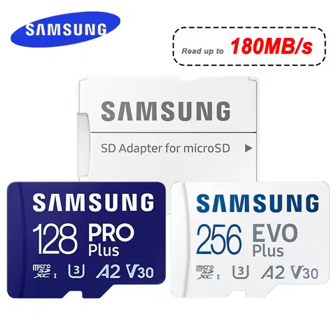 SAMSUNG EVO Plus Micro SD Card 128GB 64GB 512GB 256GB Memory Card SD U1 U3 4K Micro SD Pro Plus Flas