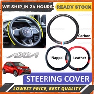 Perodua Axia Steering Wheel Cover Car Stereng Carbon Nappa Leather 36 Accessories Aksesori Kereta Ge