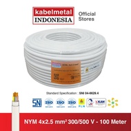 Kabel Metal - Kabel NYM 4x2.5 mm 100 Meter Kawat Tembaga Listrik SNI