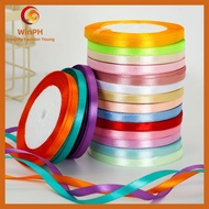 Win.PH | 25Yards/22m/Roll 0.6/1.0cm ribbon, satin ribbon, decorative ribbon, gift packaging, Ribbon