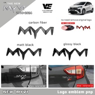 Vemart new myvi gen3 g3 2018-2024 car logo emblem accessories pnp